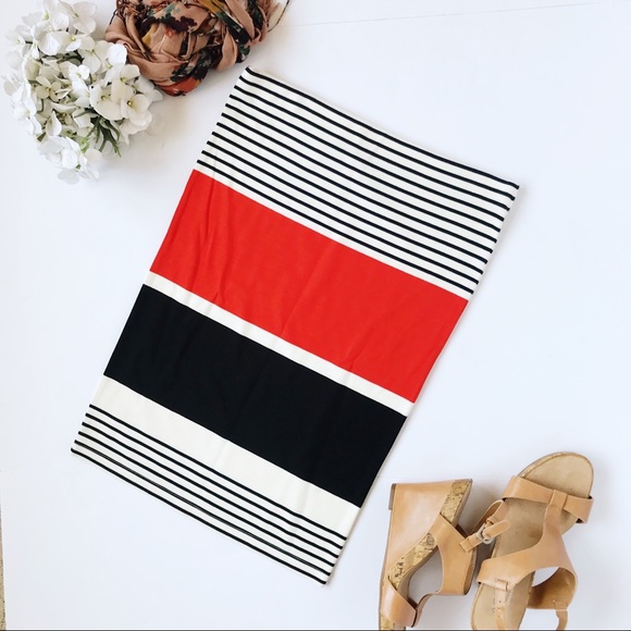 Rush Dresses & Skirts - NWOT Rush Color Block Slip on Pencil Skirt